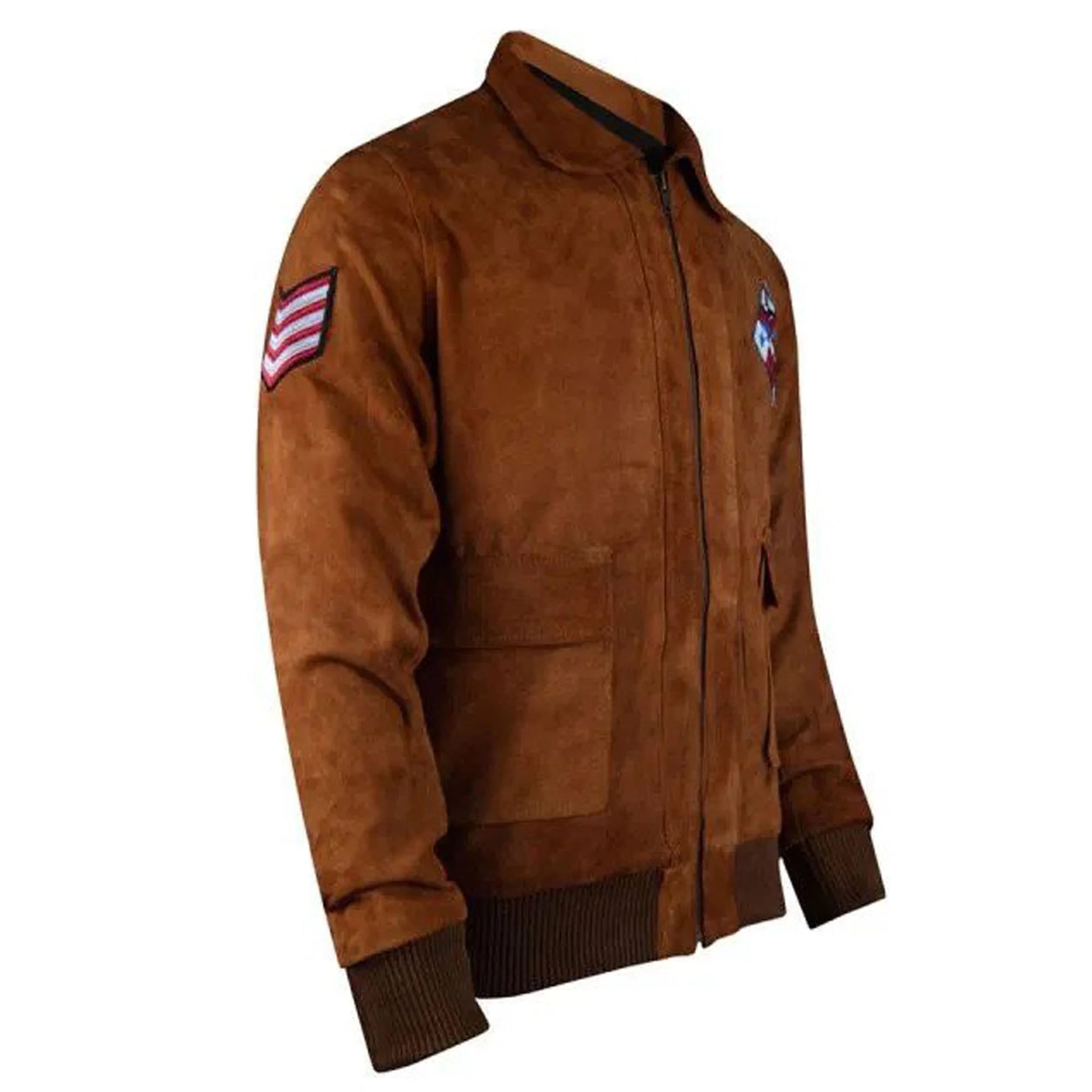 Ryo Hazuki Suede Bomber Jacket Vintage Streetwear