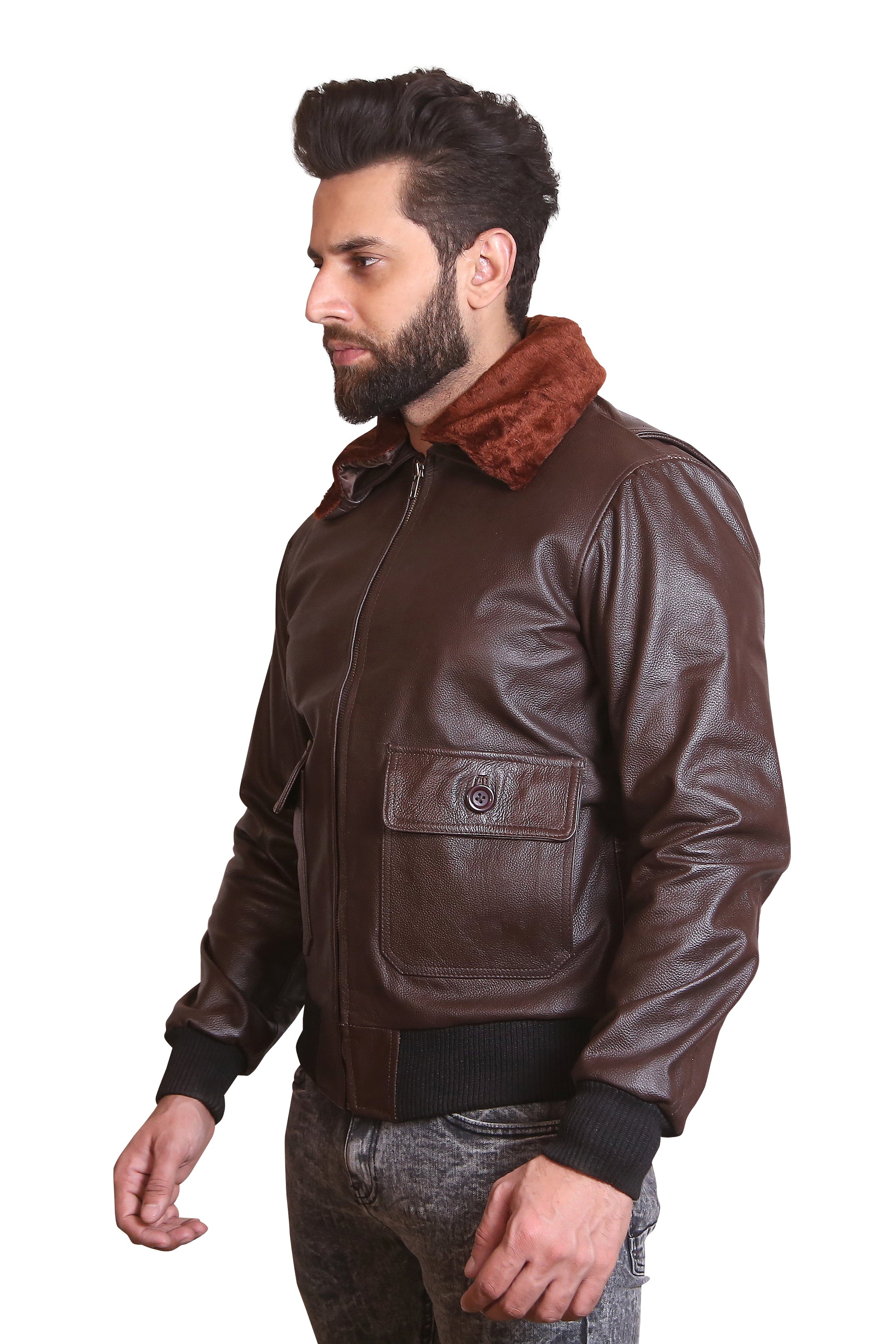 Classic Leather Jacket Bold Outerwear for Biker & Street Style Lovers