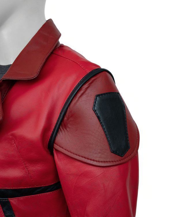 Violet Arcane Red Leather Jacket