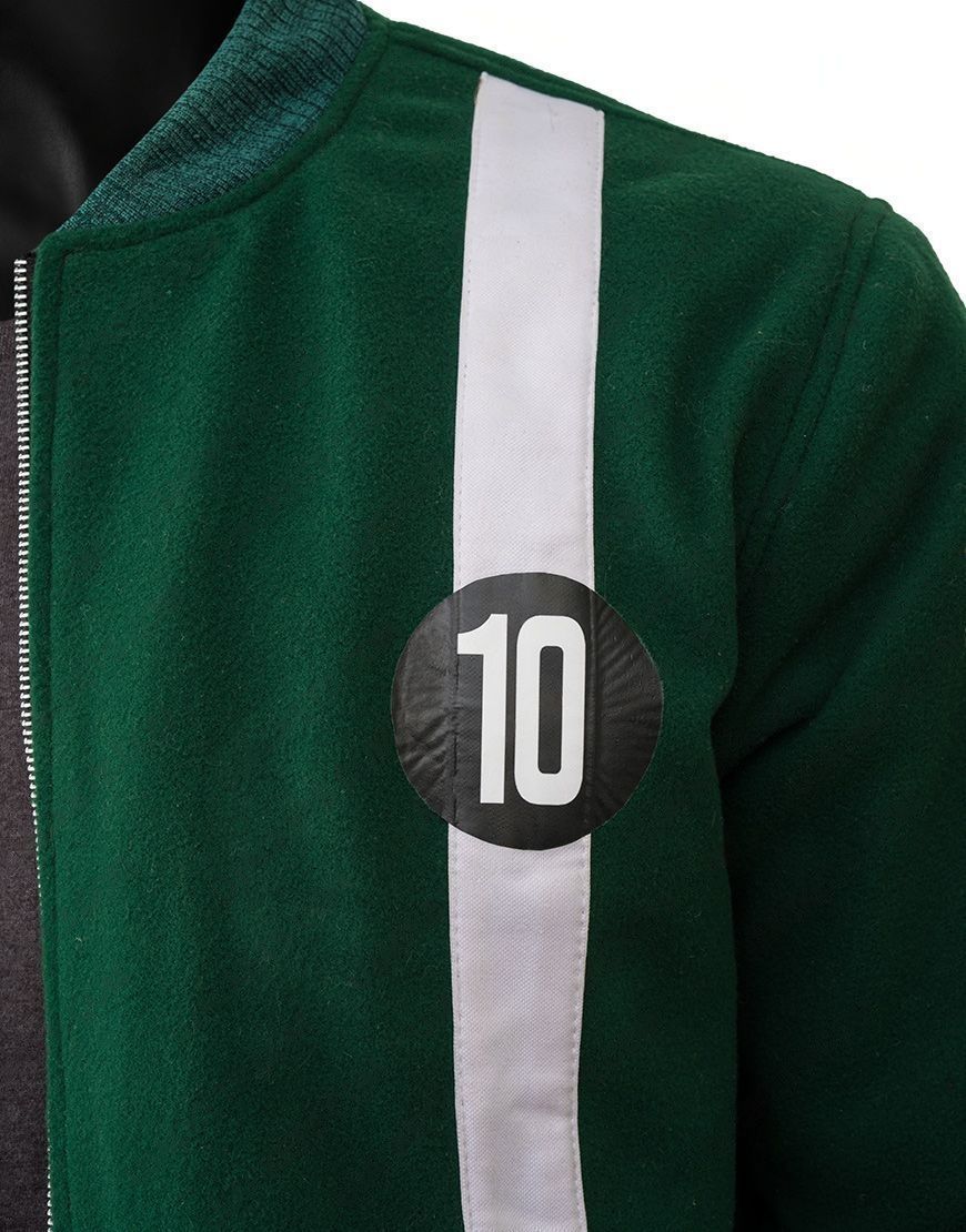 Green Ben 10 Symbol Bomber Jacket - Inspired by Ben 10