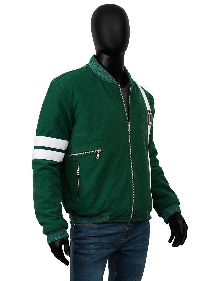 Green Ben 10 Symbol Bomber Jacket - Inspired by Ben 10