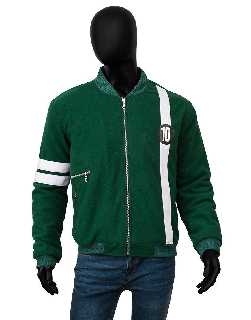 Green Ben 10 Symbol Bomber Jacket - Inspired by Ben 10