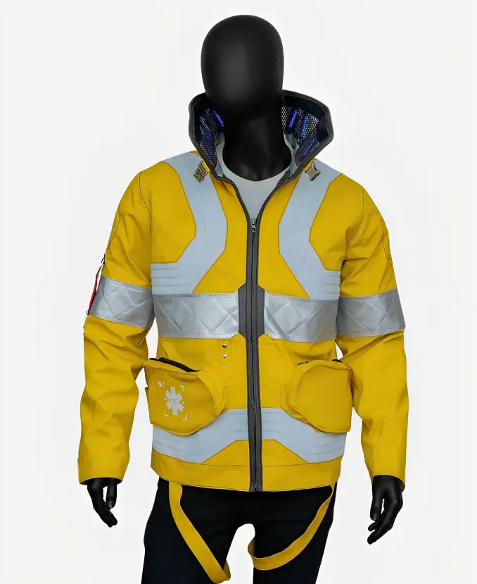 Cyberpunk Trauma Team Yellow Tactical Jacket Real Life Gear