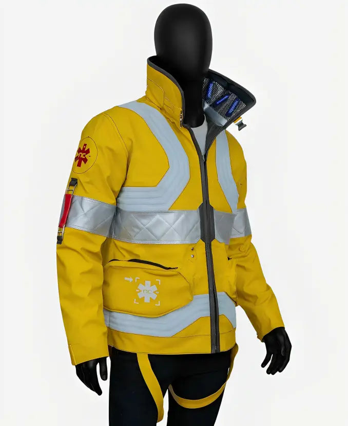 Cyberpunk Trauma Team Yellow Tactical Jacket Real Life Gear