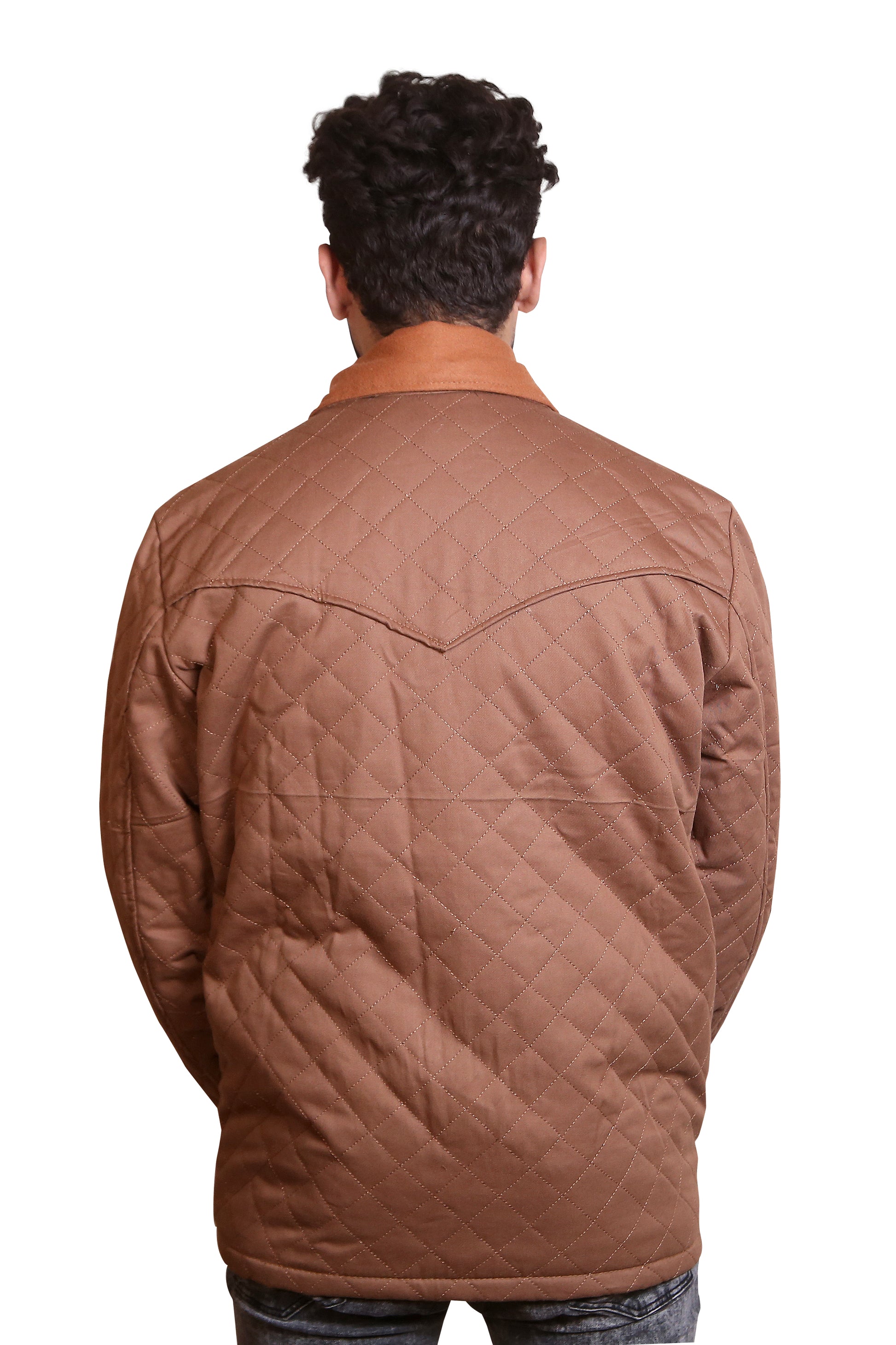 Statement Maker: Men's Full-Length Red Hooded Coat with Dramatic Faux Fur Trim