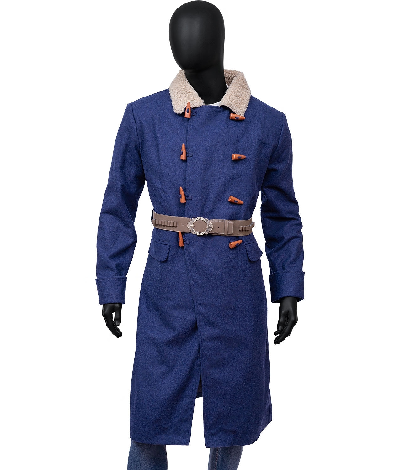 Arthur Morgan RDR2 Blue Wool Coat Duffle Style