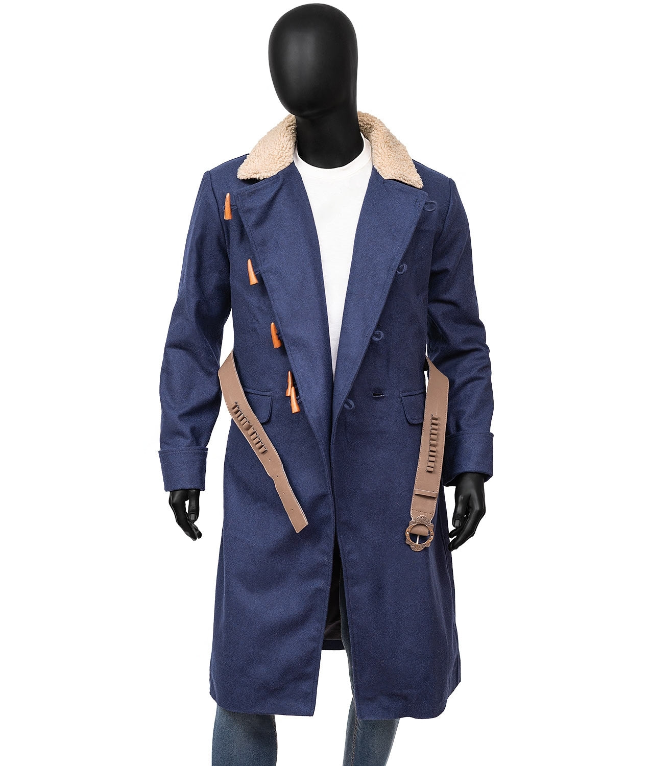 Arthur Morgan RDR2 Blue Wool Coat Duffle Style