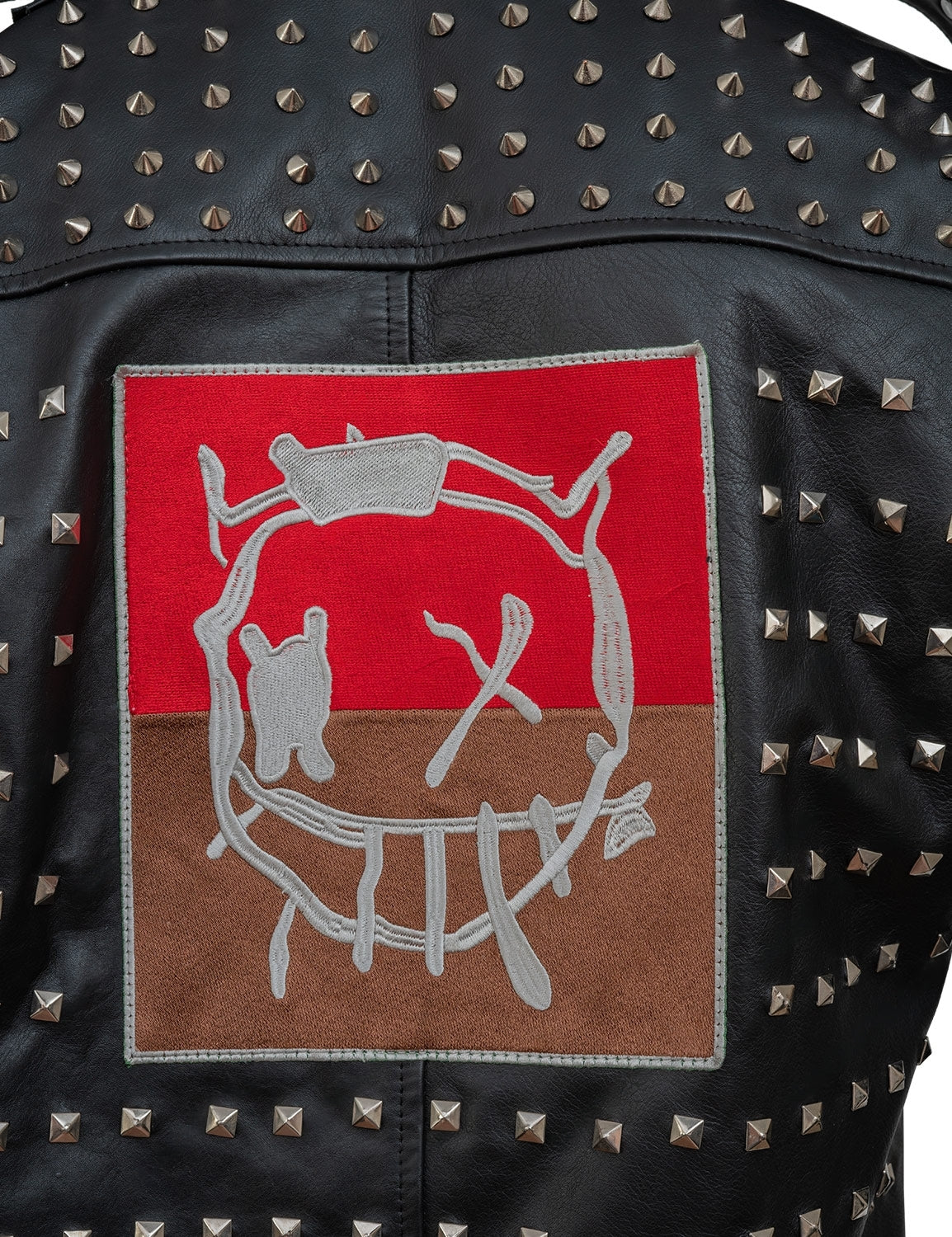 Watch Dogs Wrench Studded Black Faux Leather Vest