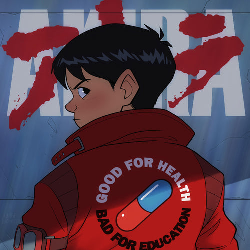 Akira Kaneda Red Leather Jacket