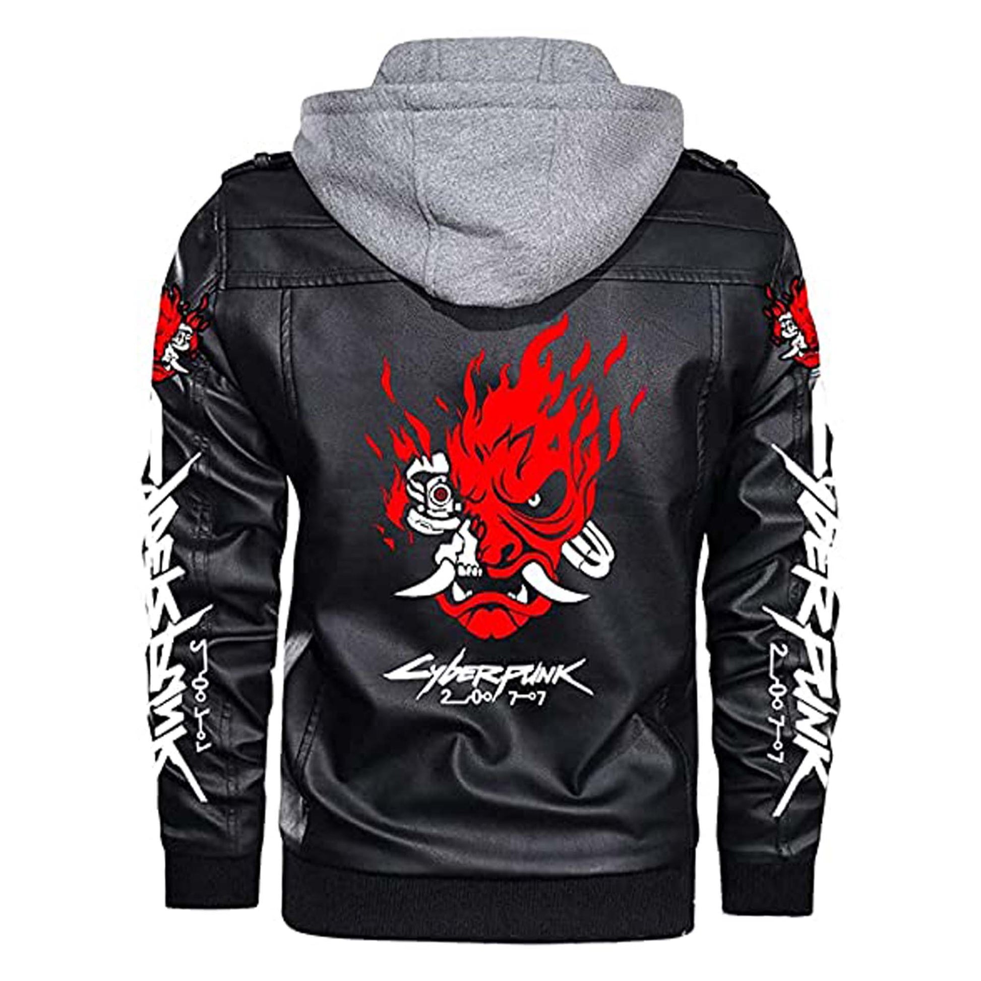 Real World Chrome Studded Cyberpunk Bomber Jacket Utility Gear