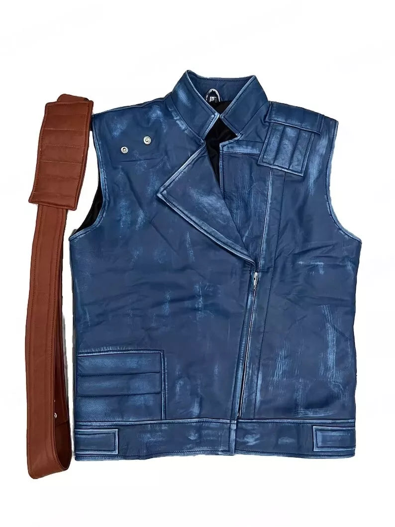 Maverick Tactical Blue Leather Vest Real-World Gear Edition