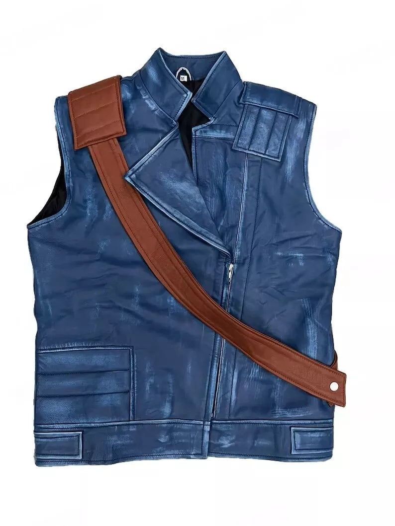Maverick Tactical Blue Leather Vest Real-World Gear Edition